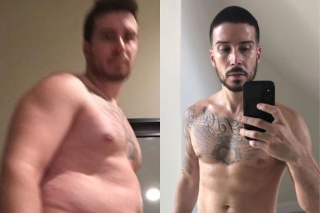 Vinny Guadagnino recently shared some pictures of his dramatic body transformation on his Instagram page.